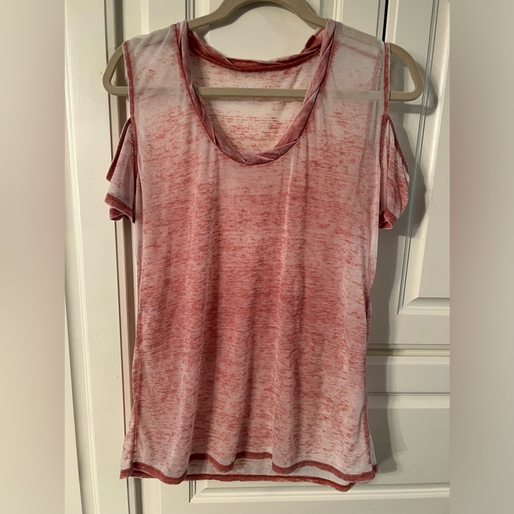 Women’s Dear John, American classic cold sleeve, sheer pink top